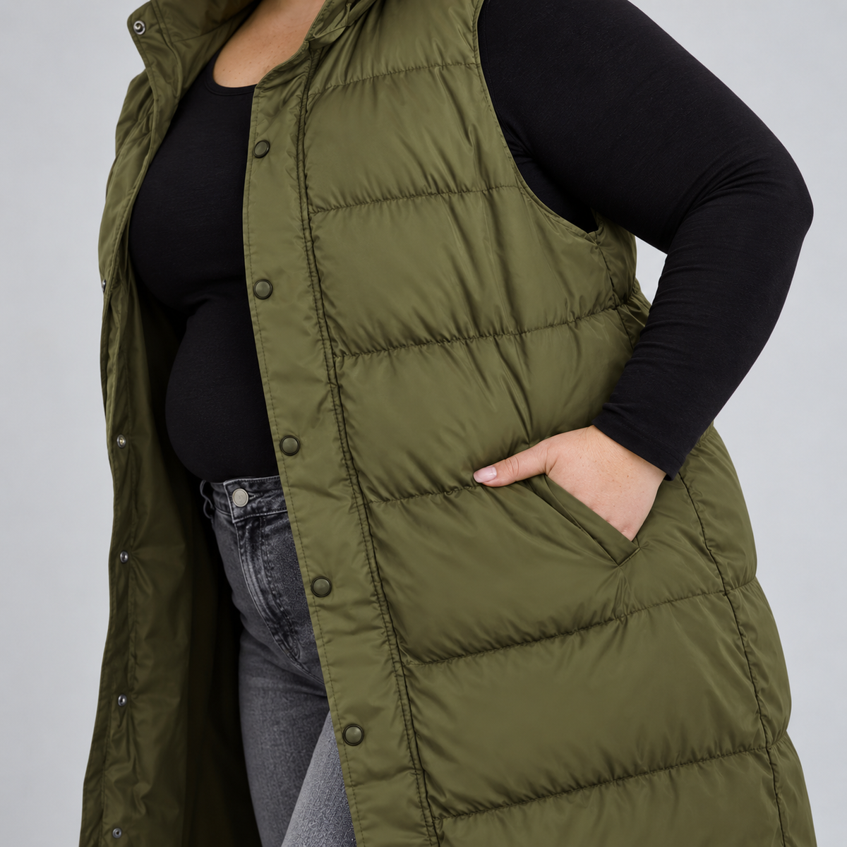 Marlowe | Maxi Hooded Puffer Vest