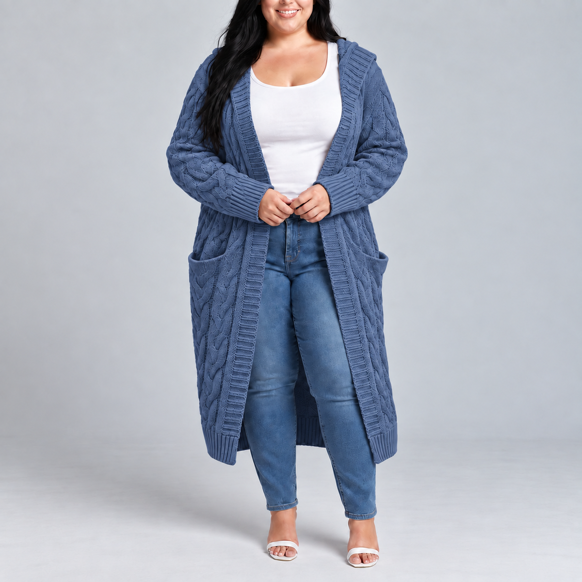 Zafira | Hooded Long Cardigan