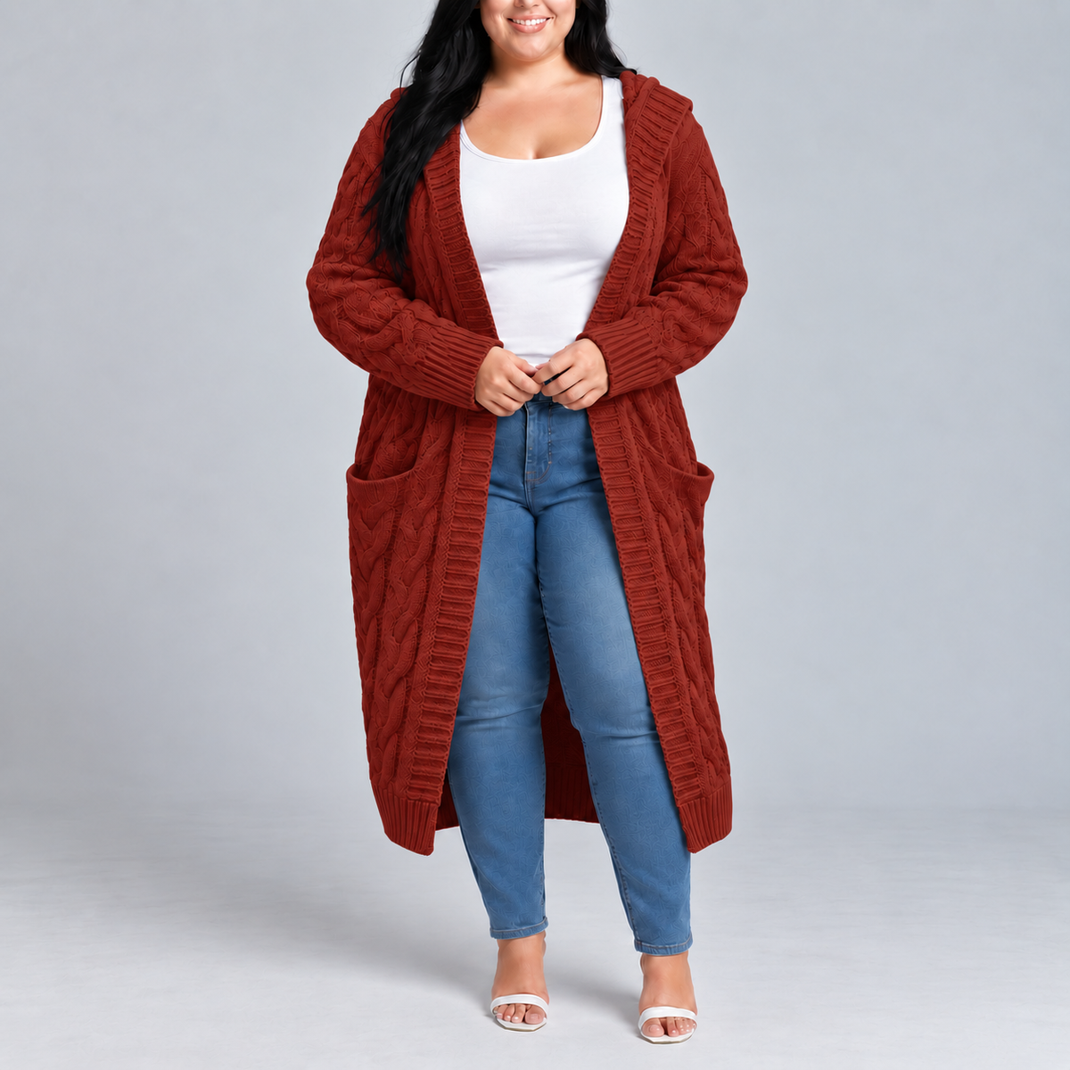 Zafira | Hooded Long Cardigan