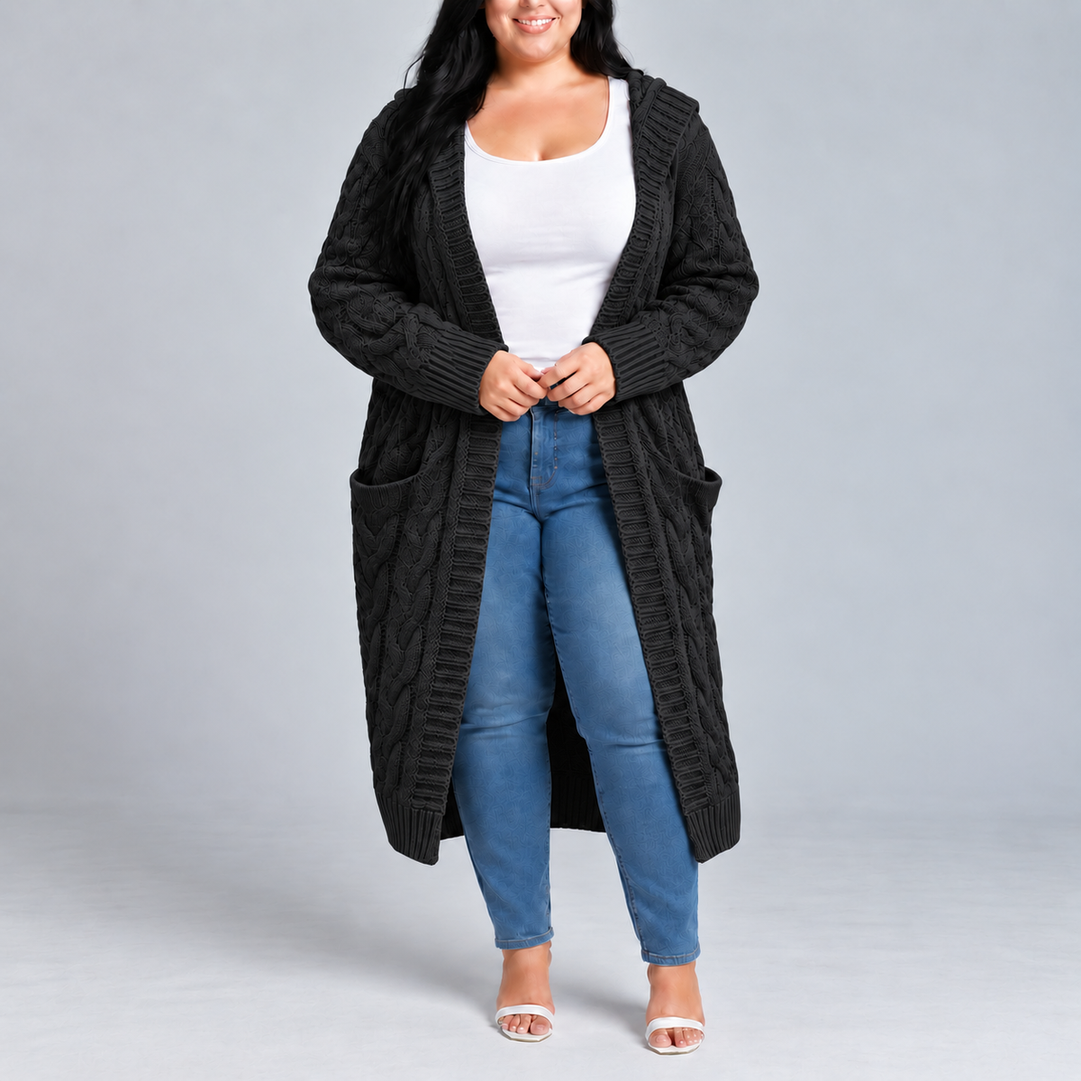 Zafira | Hooded Long Cardigan