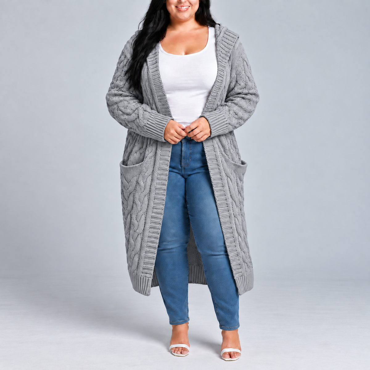 Zafira | Hooded Long Cardigan