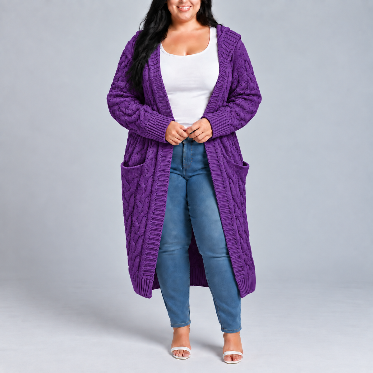 Zafira | Hooded Long Cardigan