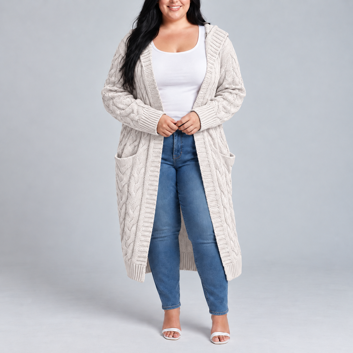 Zafira | Hooded Long Cardigan