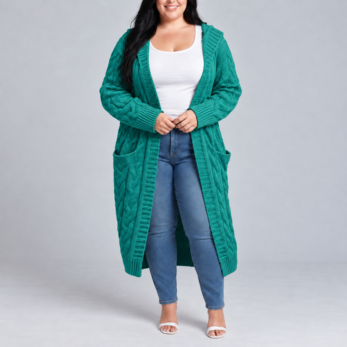Zafira | Hooded Long Cardigan