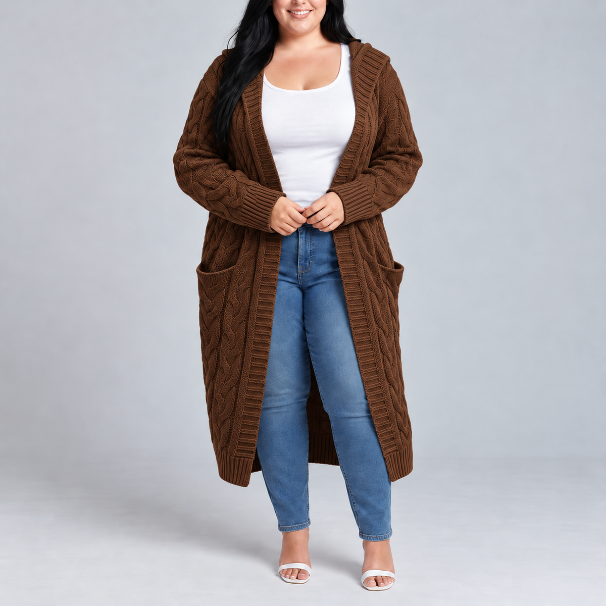 Zafira | Hooded Long Cardigan