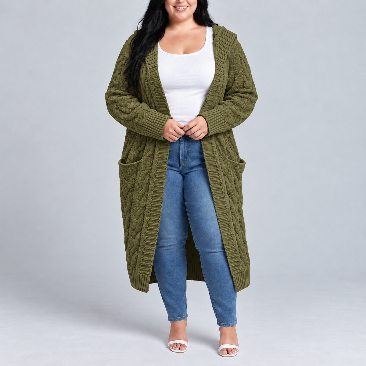 Zafira | Hooded Long Cardigan