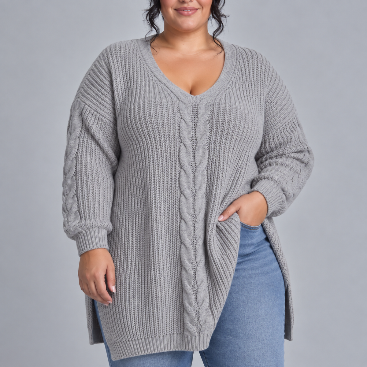 Seraphina | Elegant V-Neck Pullover