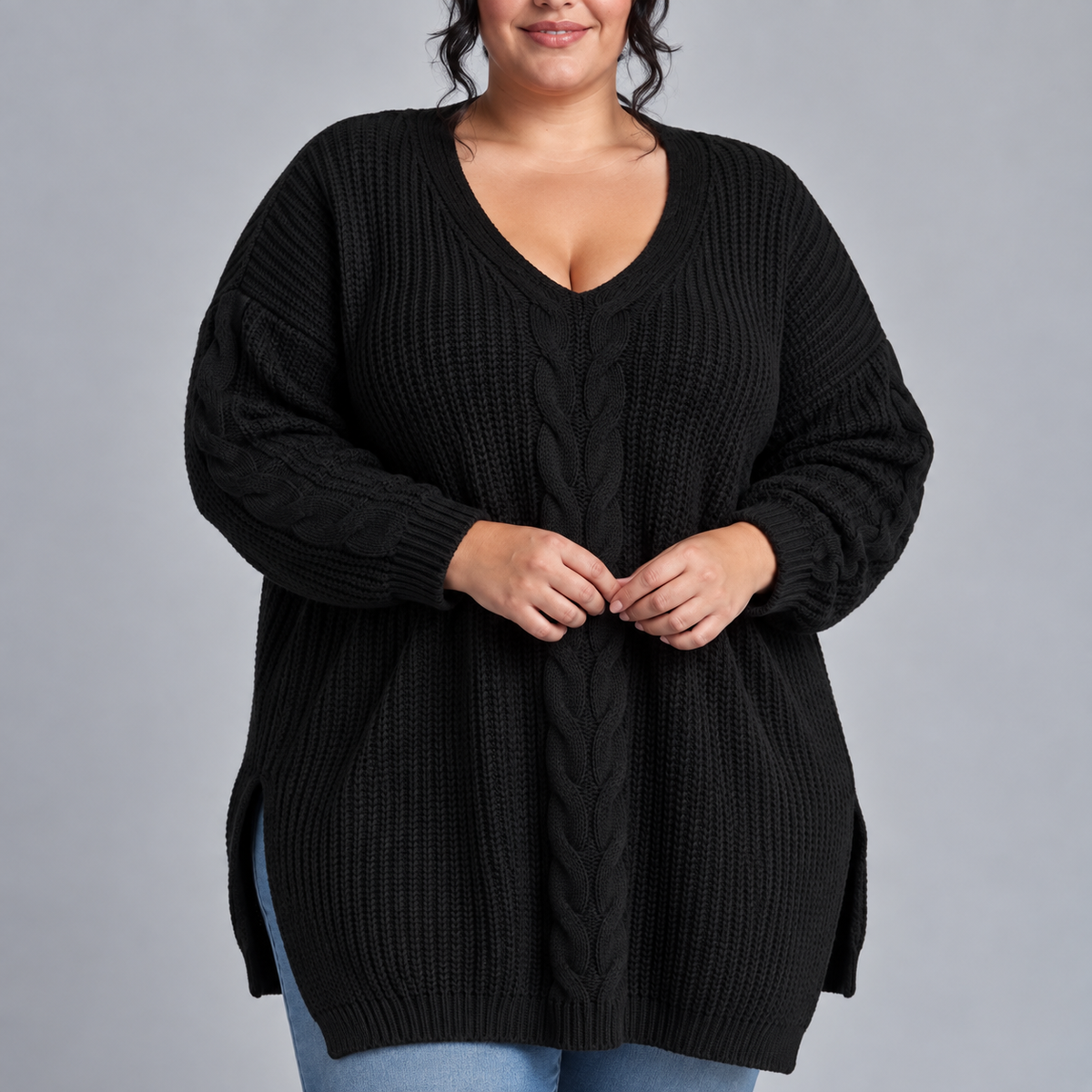 Seraphina | Elegant V-Neck Pullover