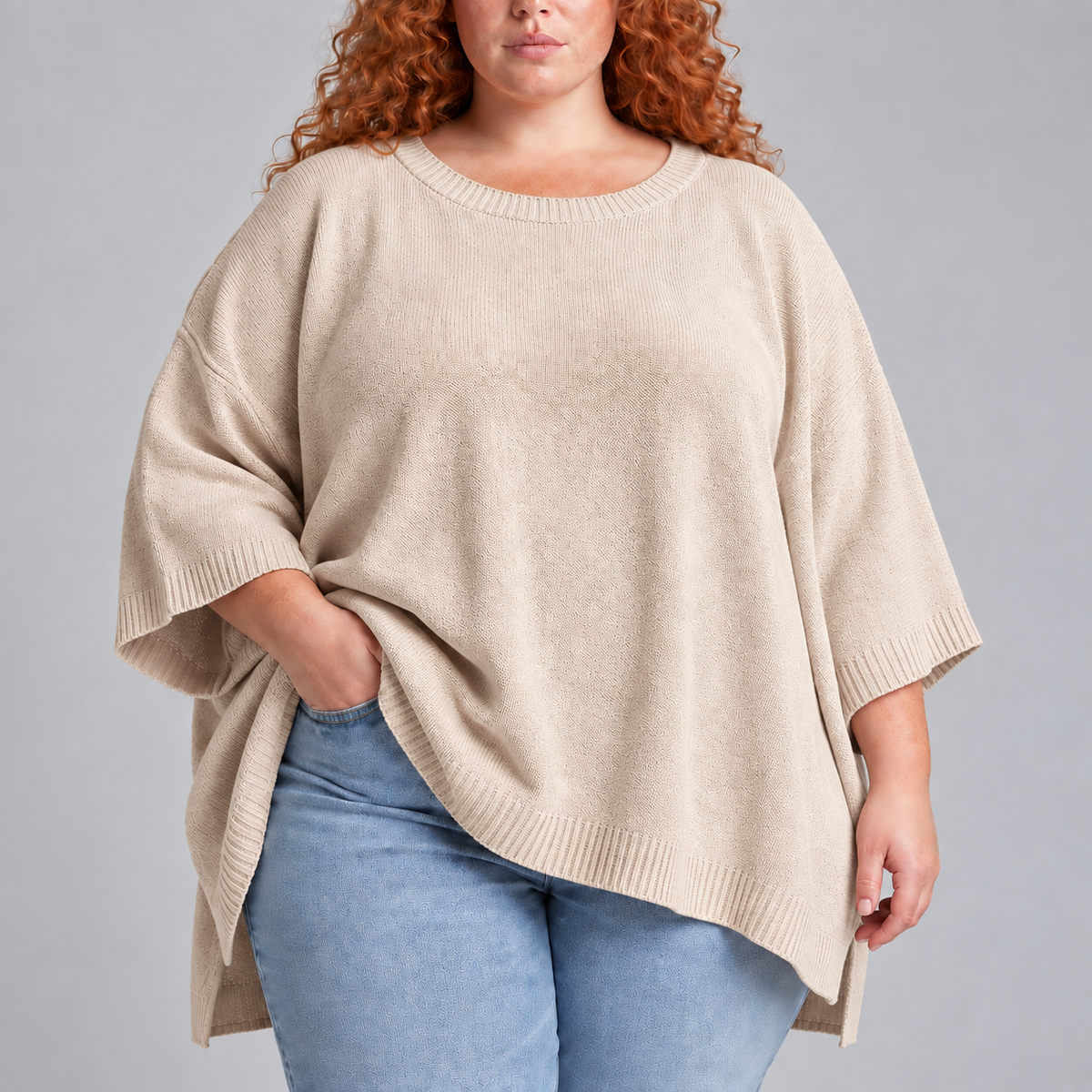 Soraya | Relaxed Cape Sweater