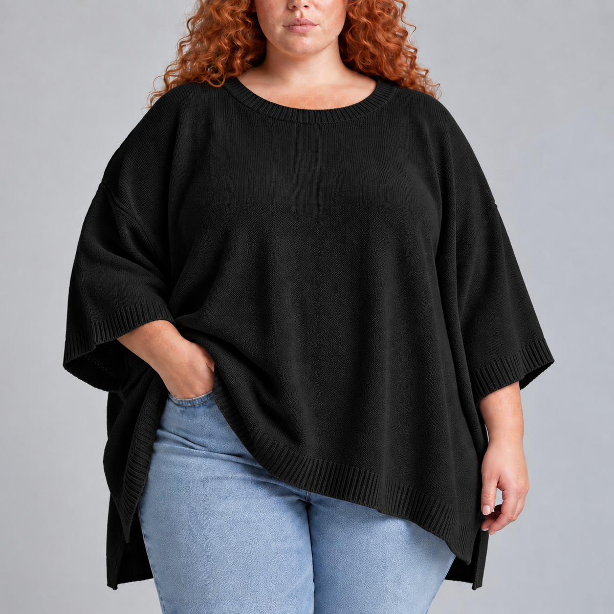Soraya | Relaxed Cape Sweater
