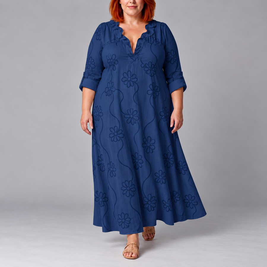 Daisy | Embroidered Maxi Dress