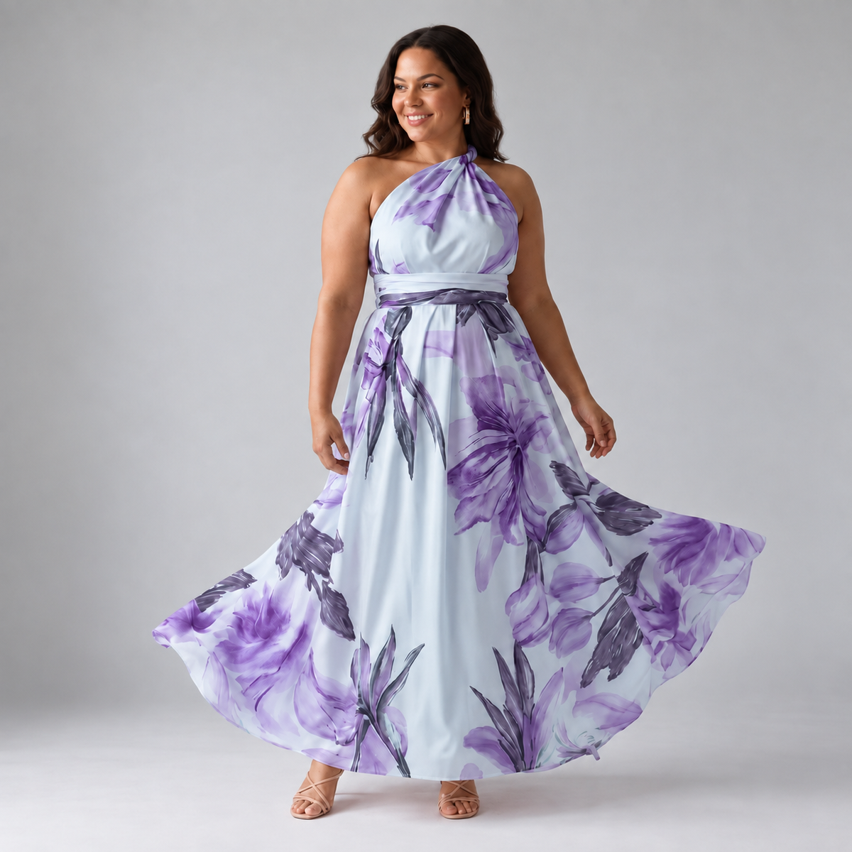 Amiel™ Light Floral Maxi Dress