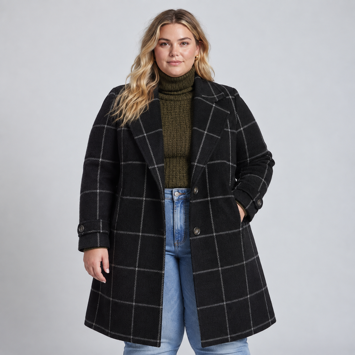 Oxford | Wool Check Coat