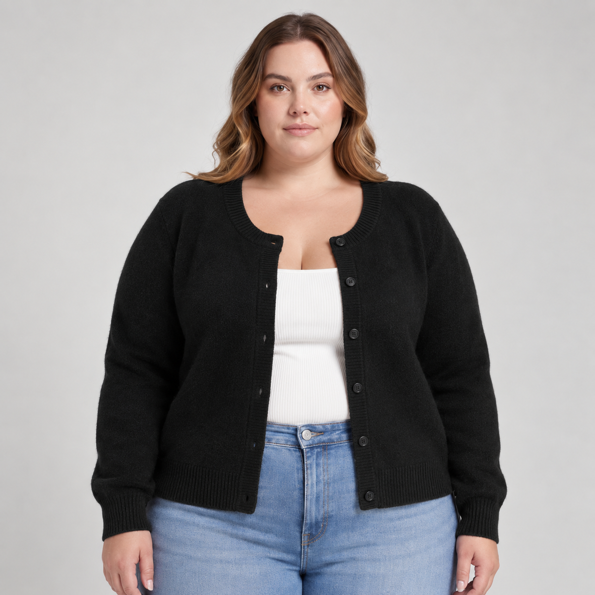 Amelia | Soft Knit Button Cardigan