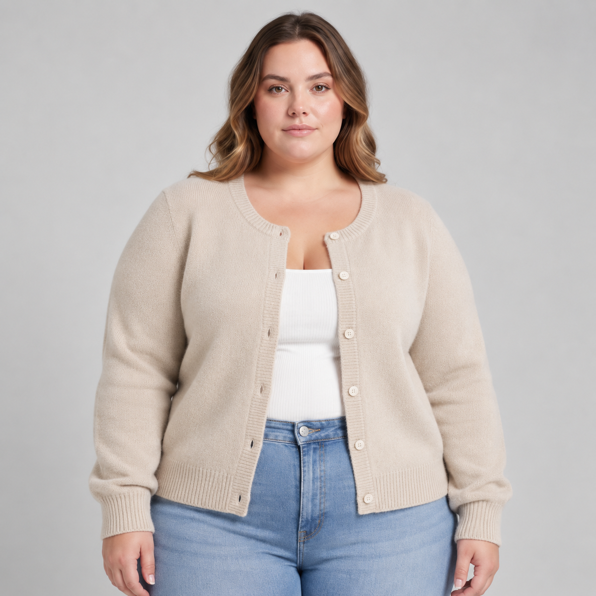 Amelia | Soft Knit Button Cardigan