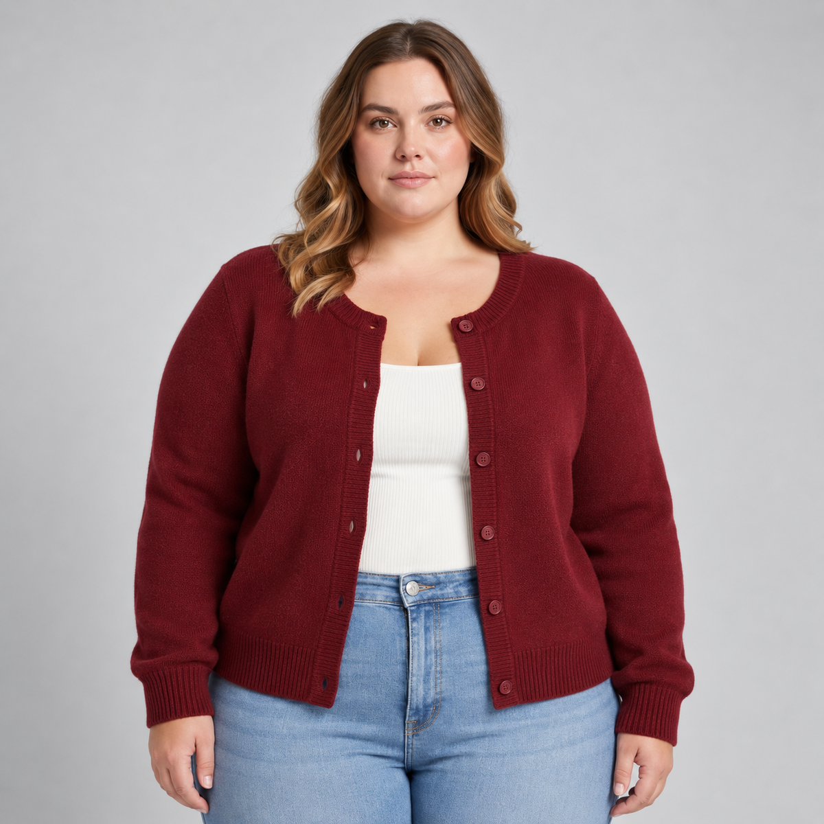 Amelia | Soft Knit Button Cardigan