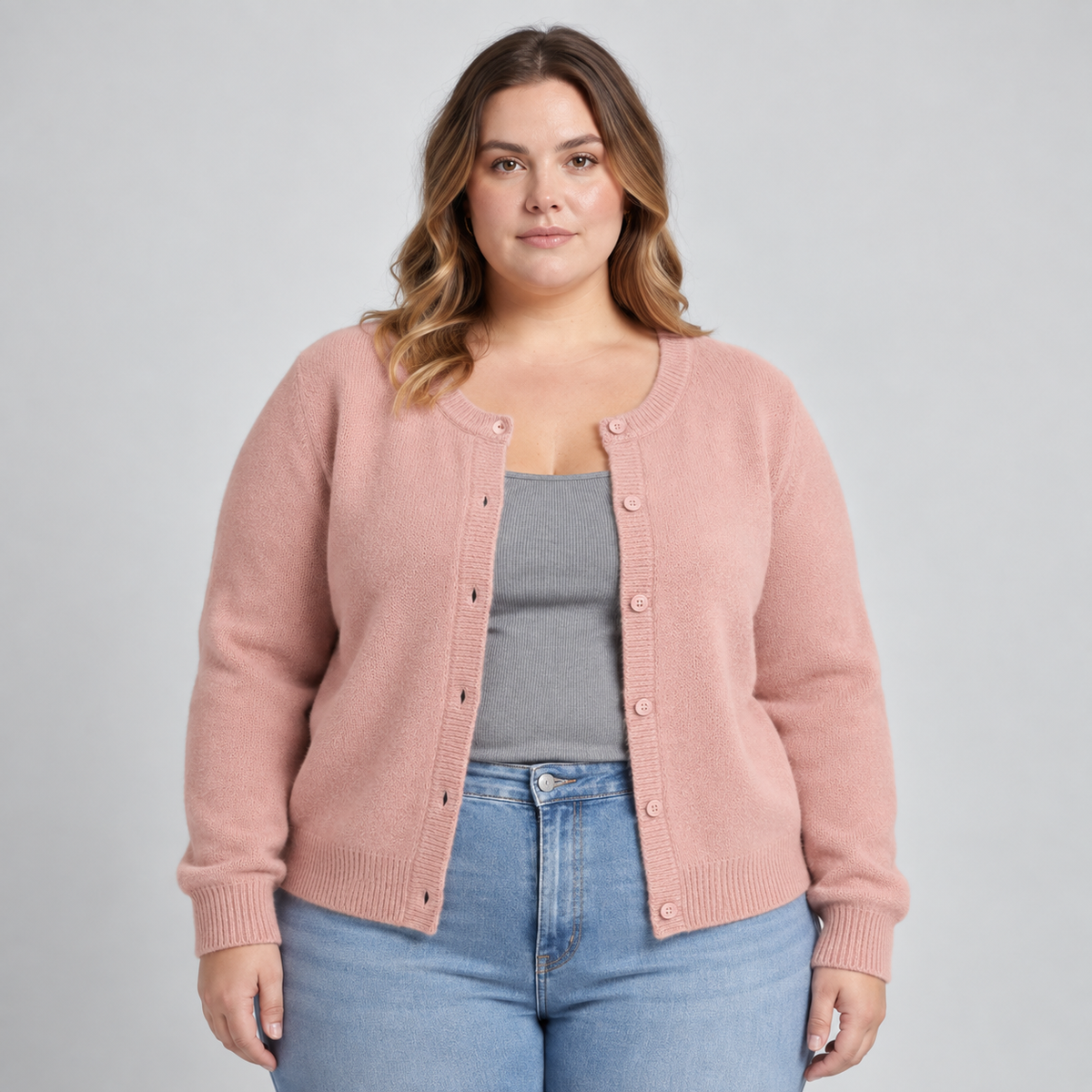 Amelia | Soft Knit Button Cardigan