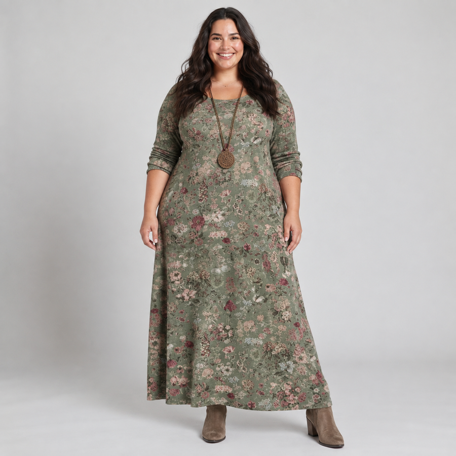 Liliana - Flattering Loose Fit Dress