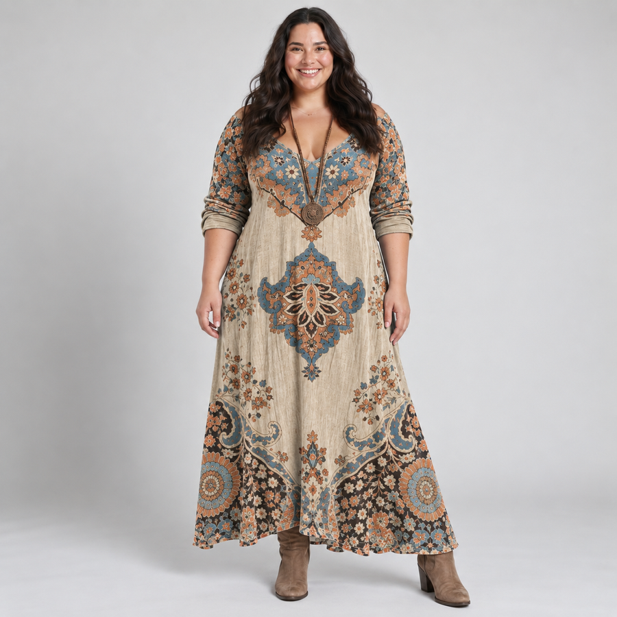Isabel - Soft Flowy Design Dress