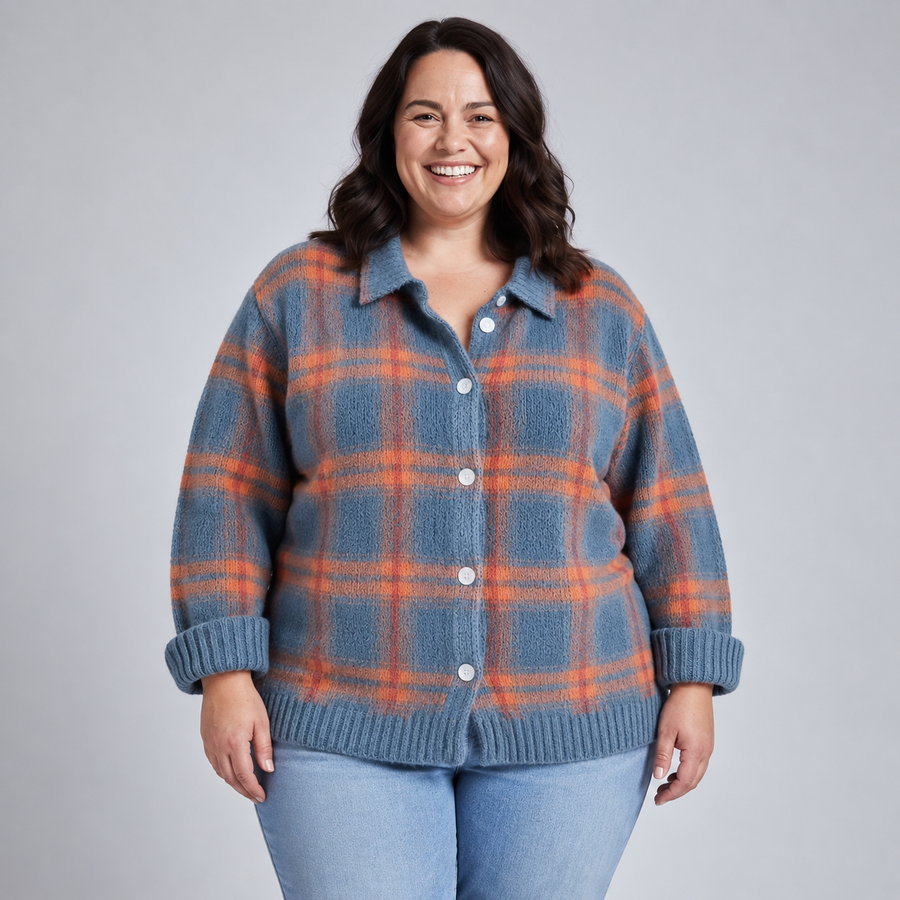 Danique | Cloud-Soft Plaid Button-Up