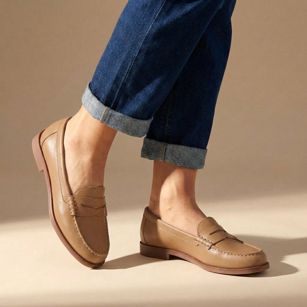 Blaire | Leather Penny Loafers