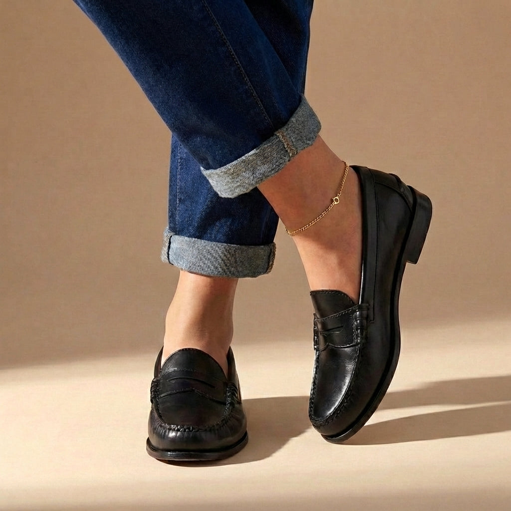 Blaire | Leather Penny Loafers