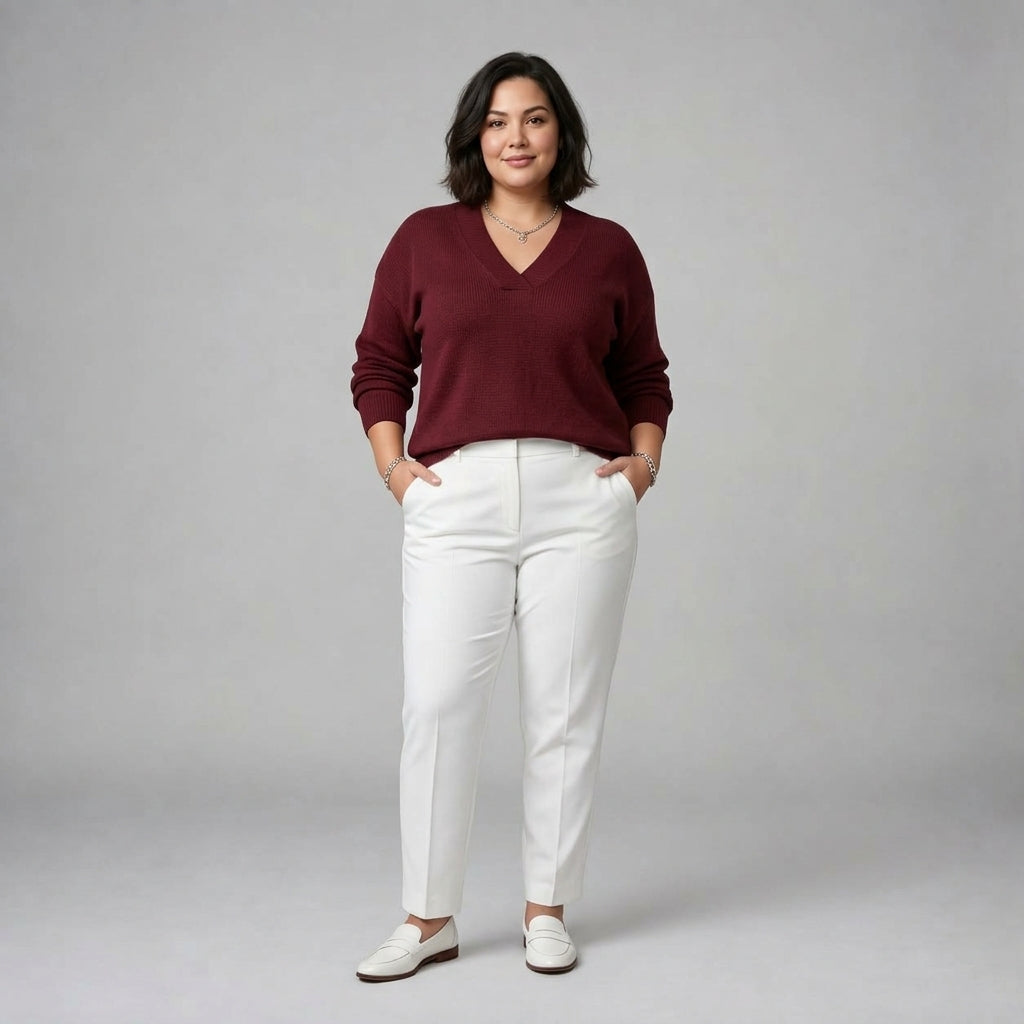 Vivelle | Relaxed V Neck Jumper