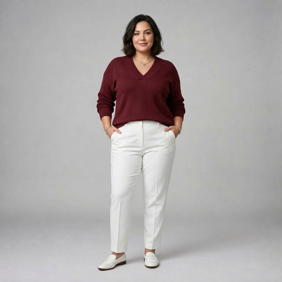 Vivelle | Relaxed V Neck Jumper