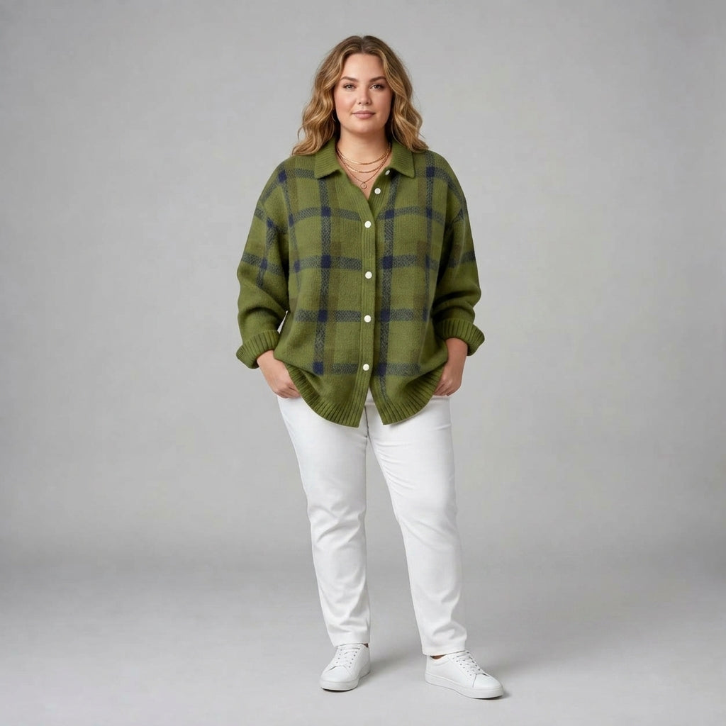 Camille | Plaid Cardigan