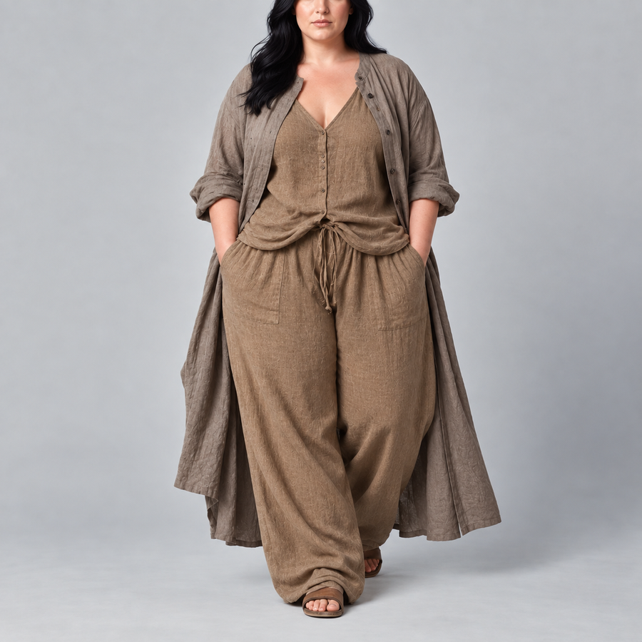 Sage | Three-Piece Duster Set