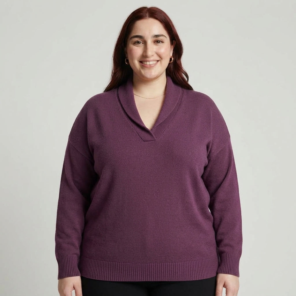 Margaret | The Forgiving-Fit V-Neck Jumper