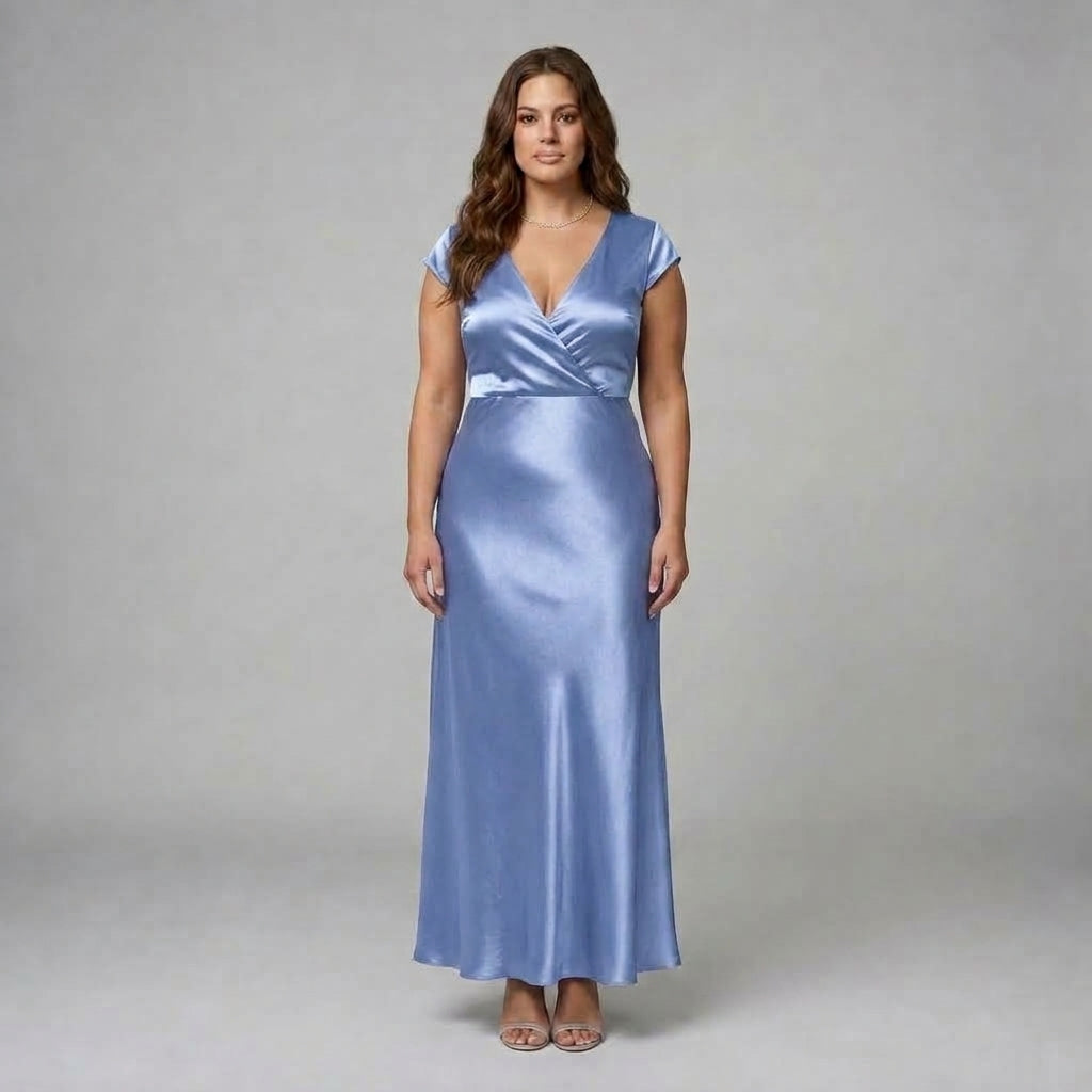 Samouse | Cap Sleeve Wrap Maxi Dress