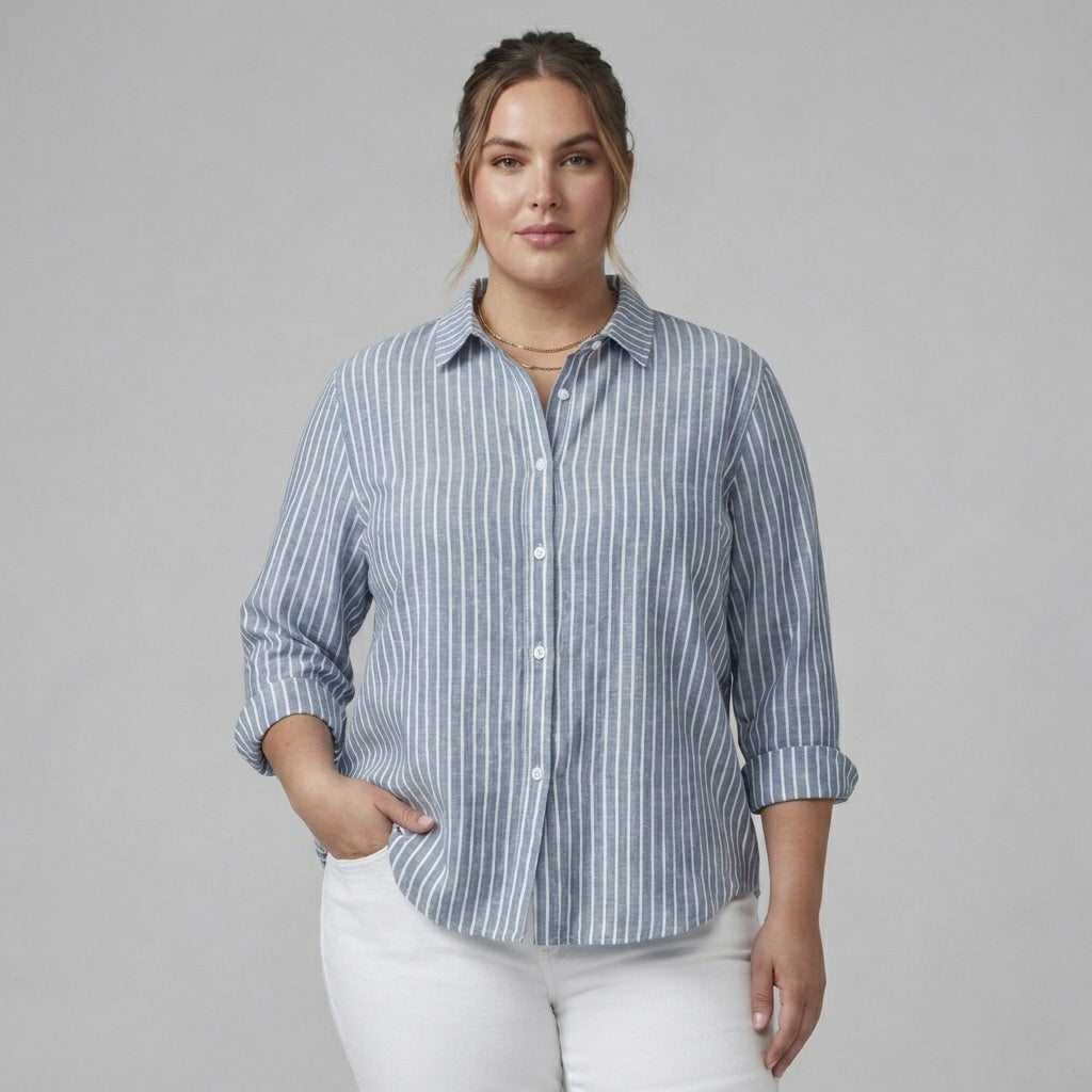 Jacqueline | Striped Button Down Shirt