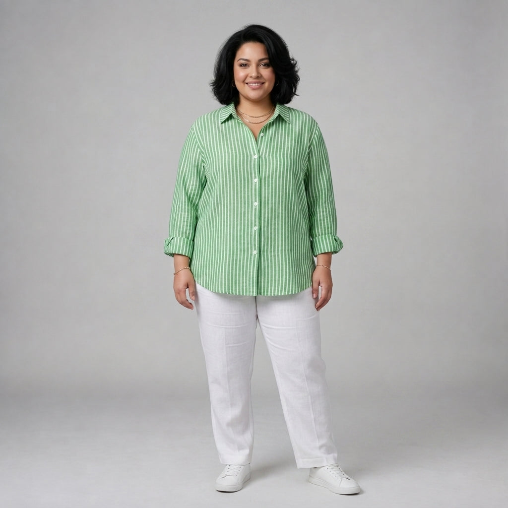 Jacqueline | Striped Button Down Shirt