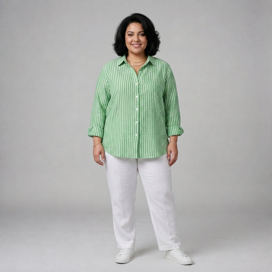 Jacqueline | Striped Button Down Shirt