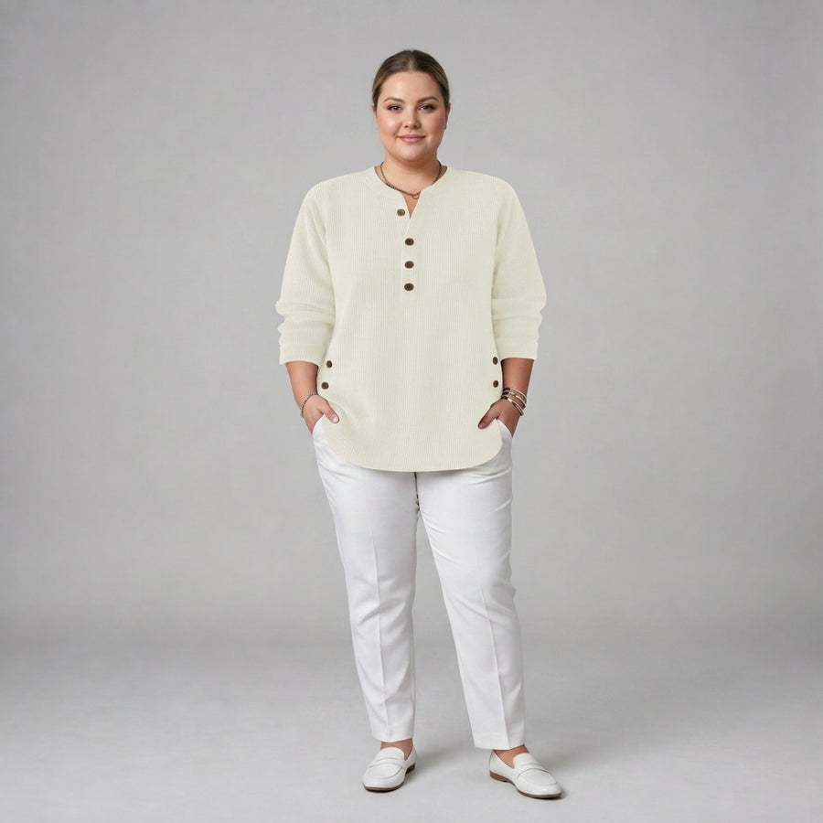 Neva | Button Henley Tunic