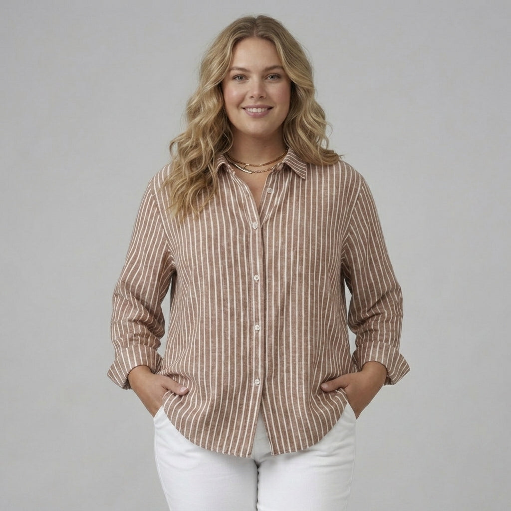 Jacqueline | Striped Button Down Shirt