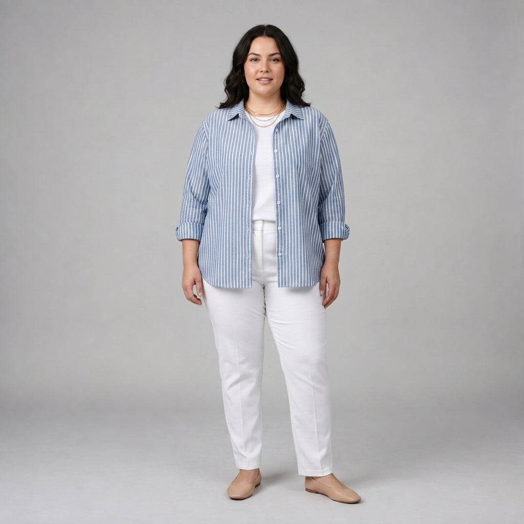 Jacqueline | Striped Button Down Shirt