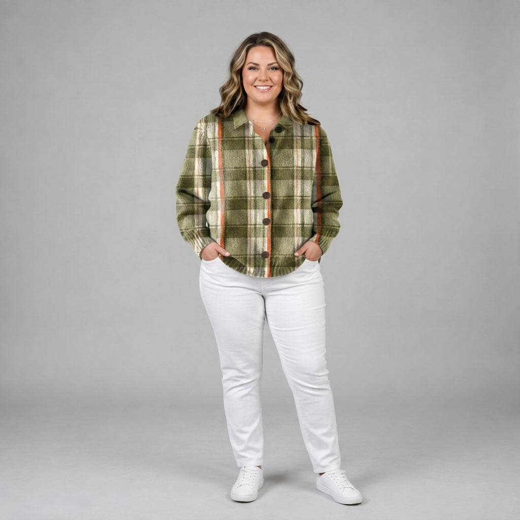 Gretchen | Checked Button Up Shirt