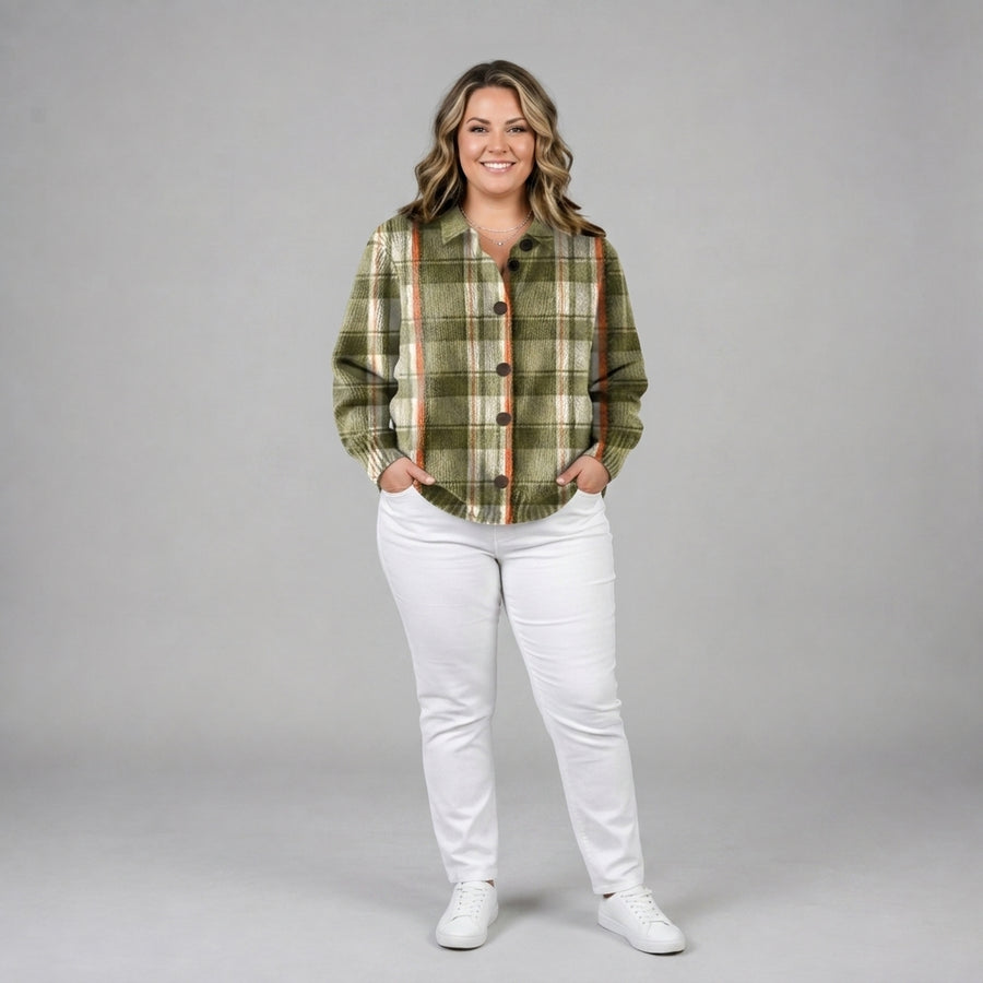 Gretchen | Checked Button Up Shirt