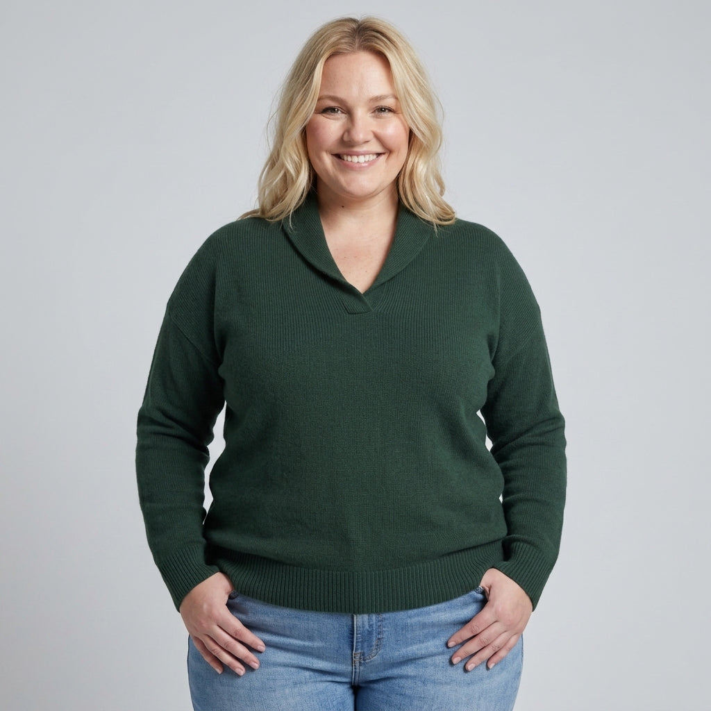 Margaret | The Forgiving-Fit V-Neck Jumper