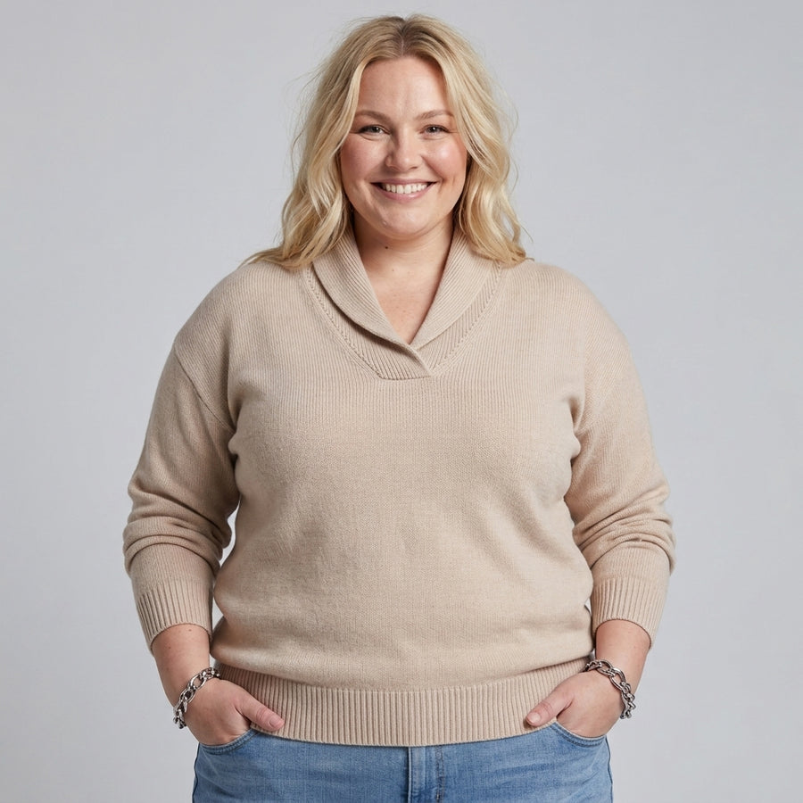 Margaret | The Forgiving-Fit V-Neck Jumper