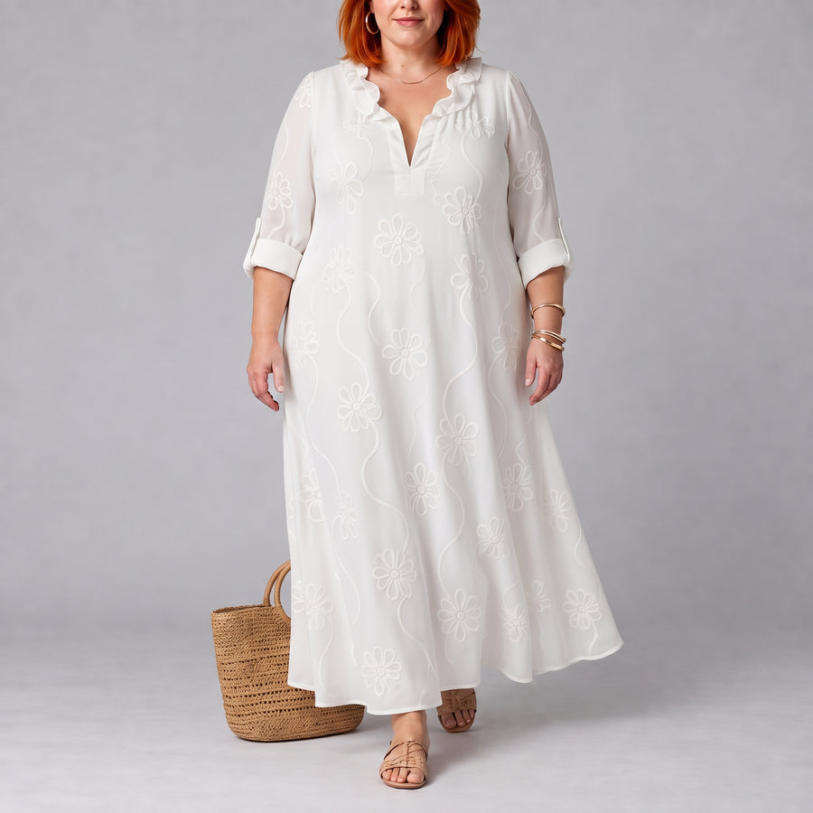 Daisy | Embroidered Maxi Dress