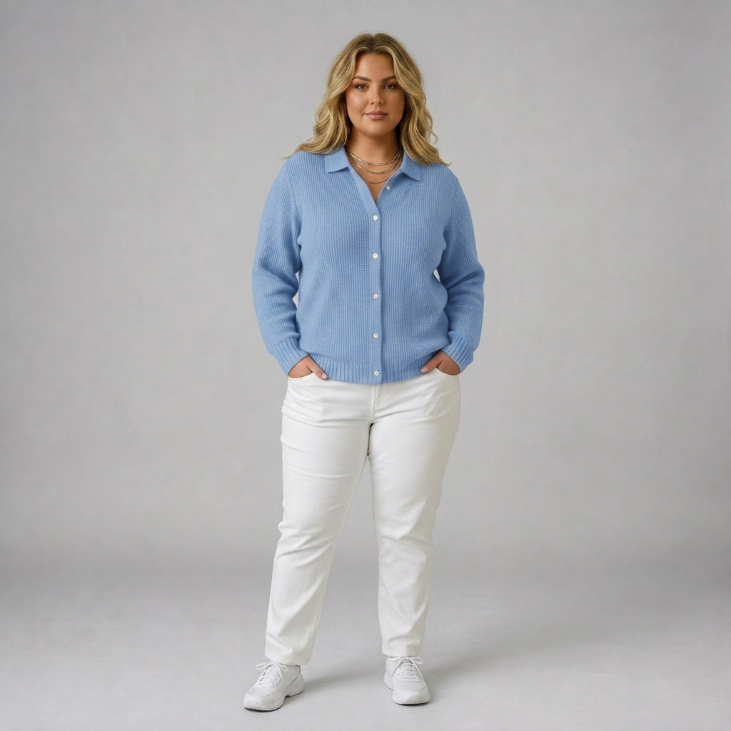 Camille | Textured Button Front Cardigan