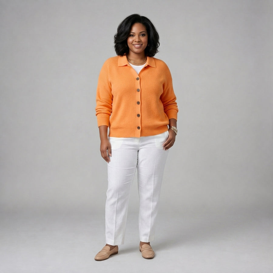 Josephine | Button Front Collared Cardigan
