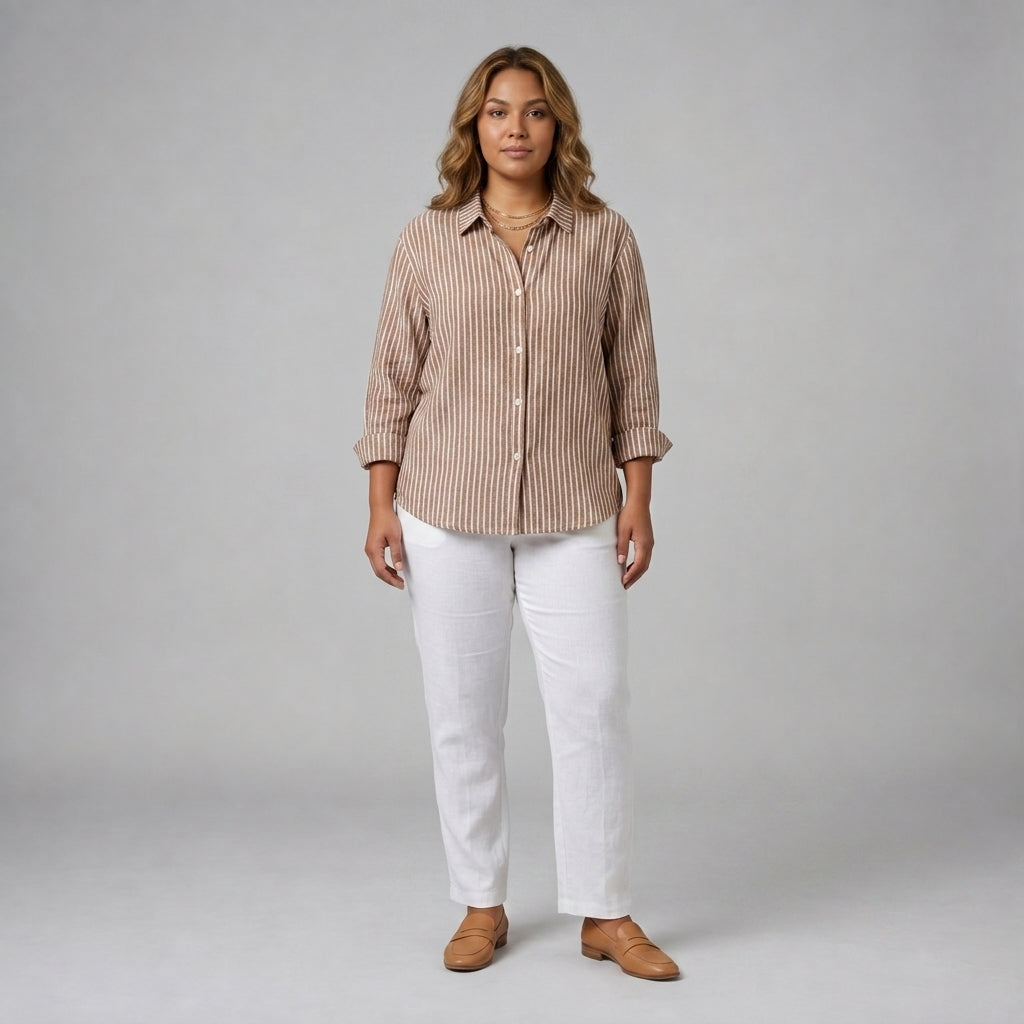 Jacqueline | Striped Button Down Shirt
