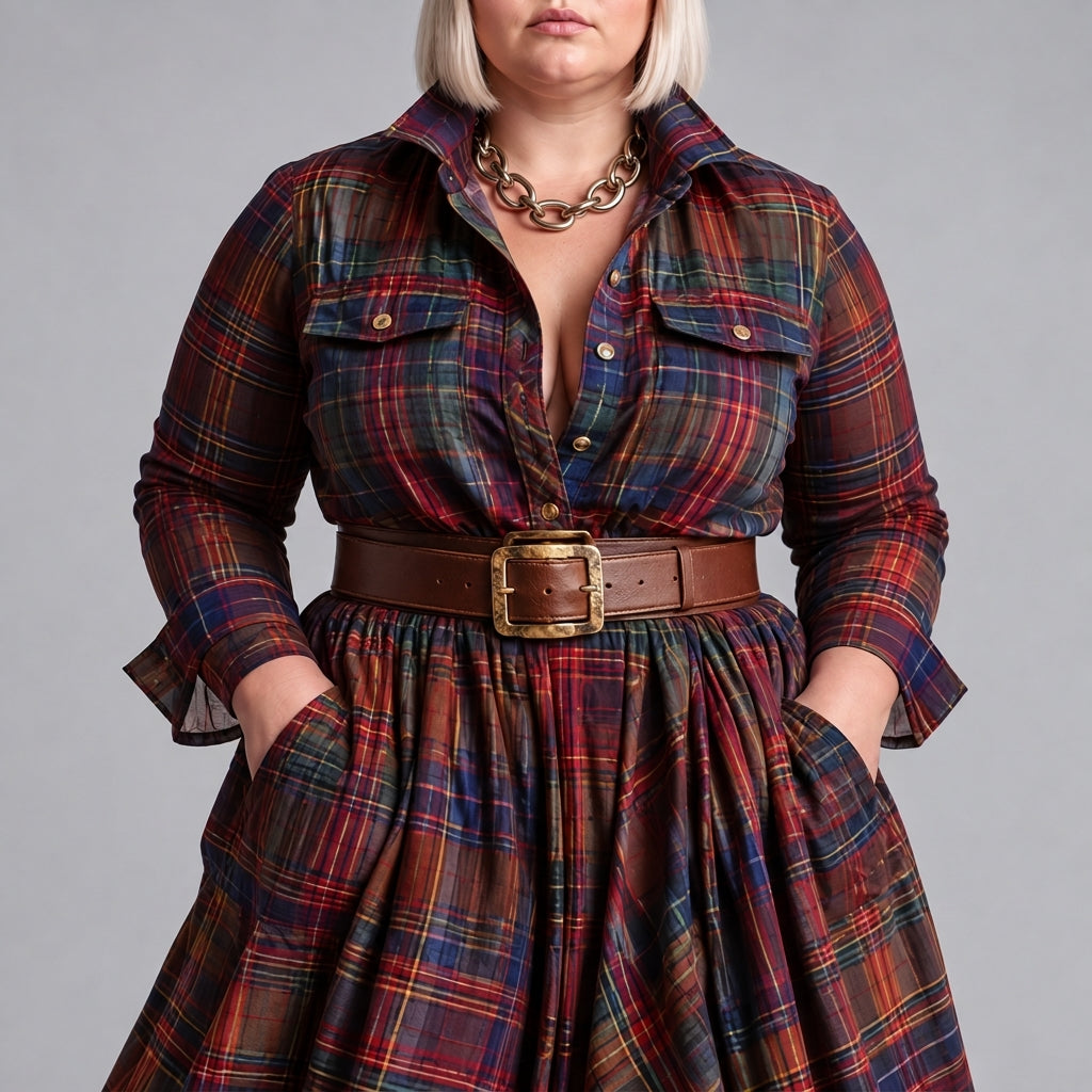 Mandy | Belt Shirt Dress