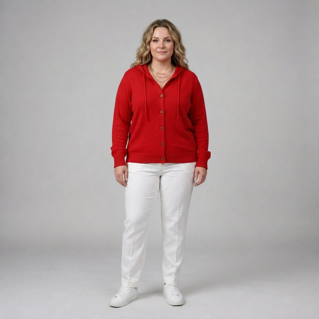 Brenda | Cosy Button Cardigan Hoodie