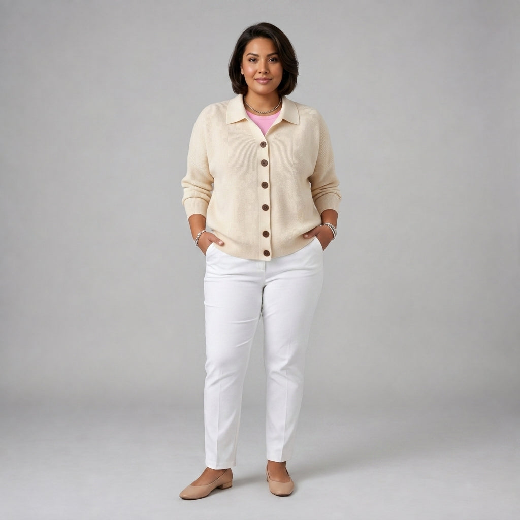 Josephine | Button Front Collared Cardigan