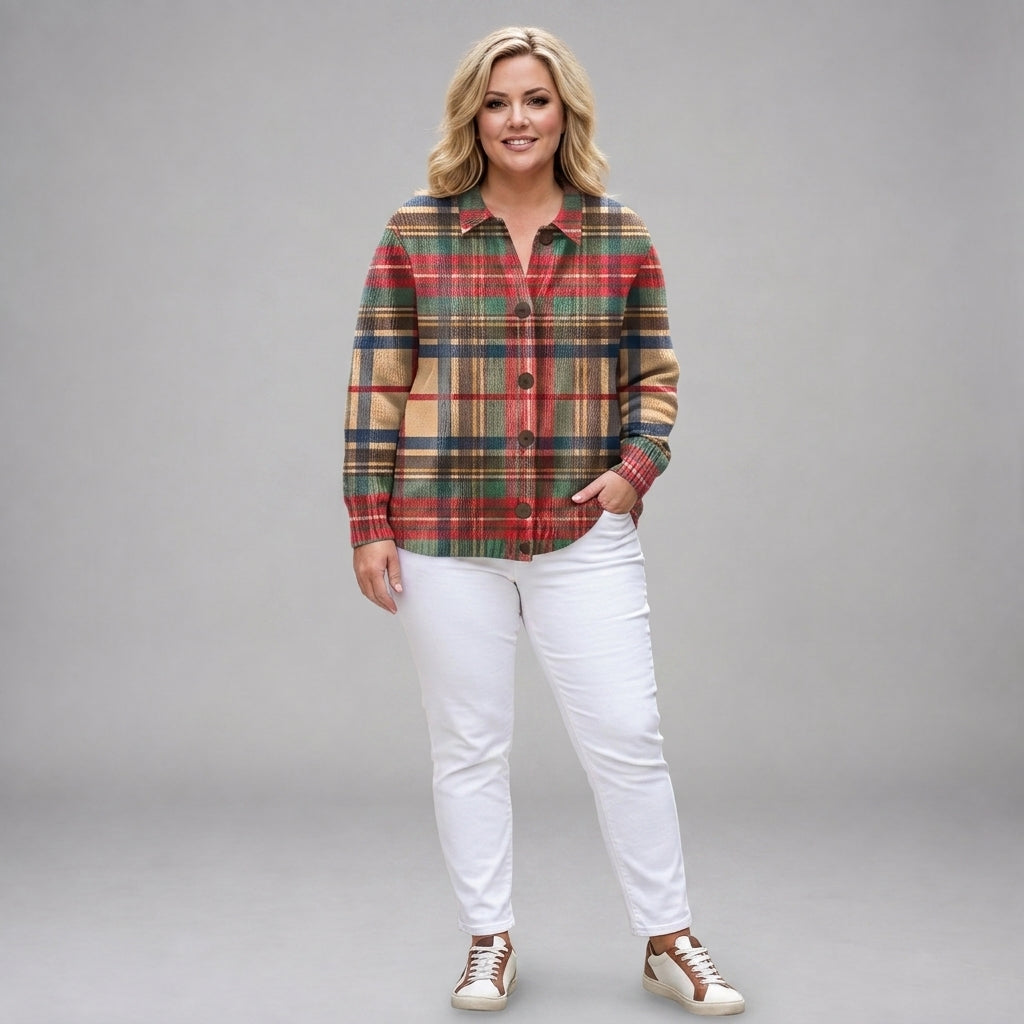 Rosina | Checked Button Front Shirt